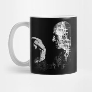 Aleister Crowley Typographic Portrait Mug